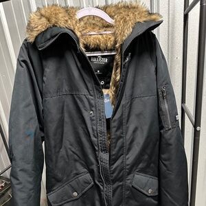 NWT NEW HOLLISTER Faux-Fur-Lined Parka Jacket Men's Size M Medium